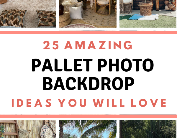 25 Beautiful And Creative Pallet Photo Backdrop Ideas